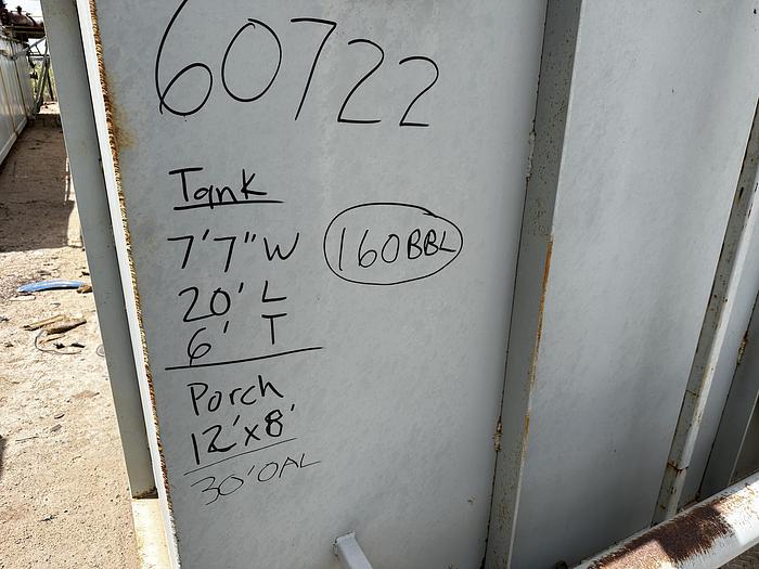 Used Trip Tank 160 BBL, HOPPER, AGITATOR