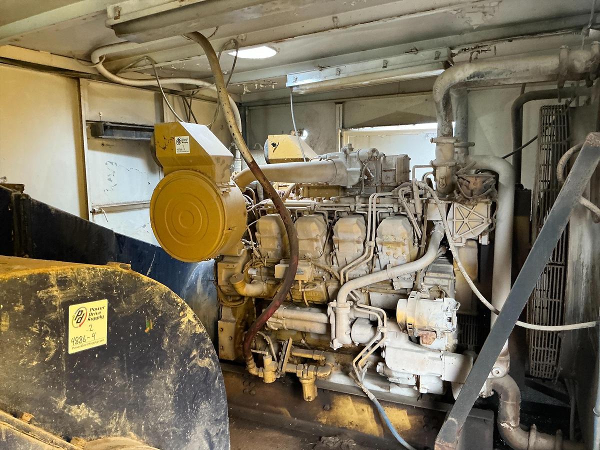 Used Welded Steel Enclosed Mud Pump Shed Skid 