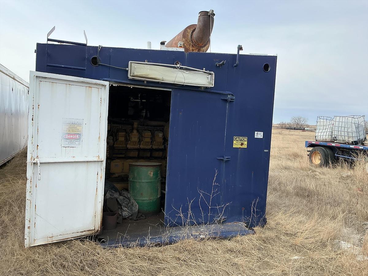 Used National Oilwell Mud Pump p/b Cat 3508 in Shed Stock #4886-49 .1.2.3