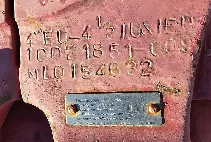 Used NOV 4.5 inch Full Hole Elevator