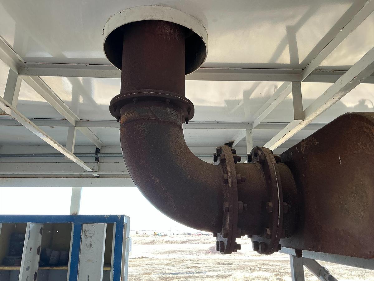 Used Mud Pump Skid Building, DDC Diesel Engine, RS-F1000 Pump