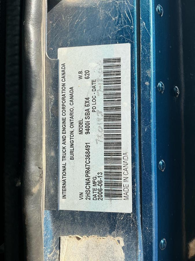 Used 2007 International 9400I SBA 6X4 Truck
