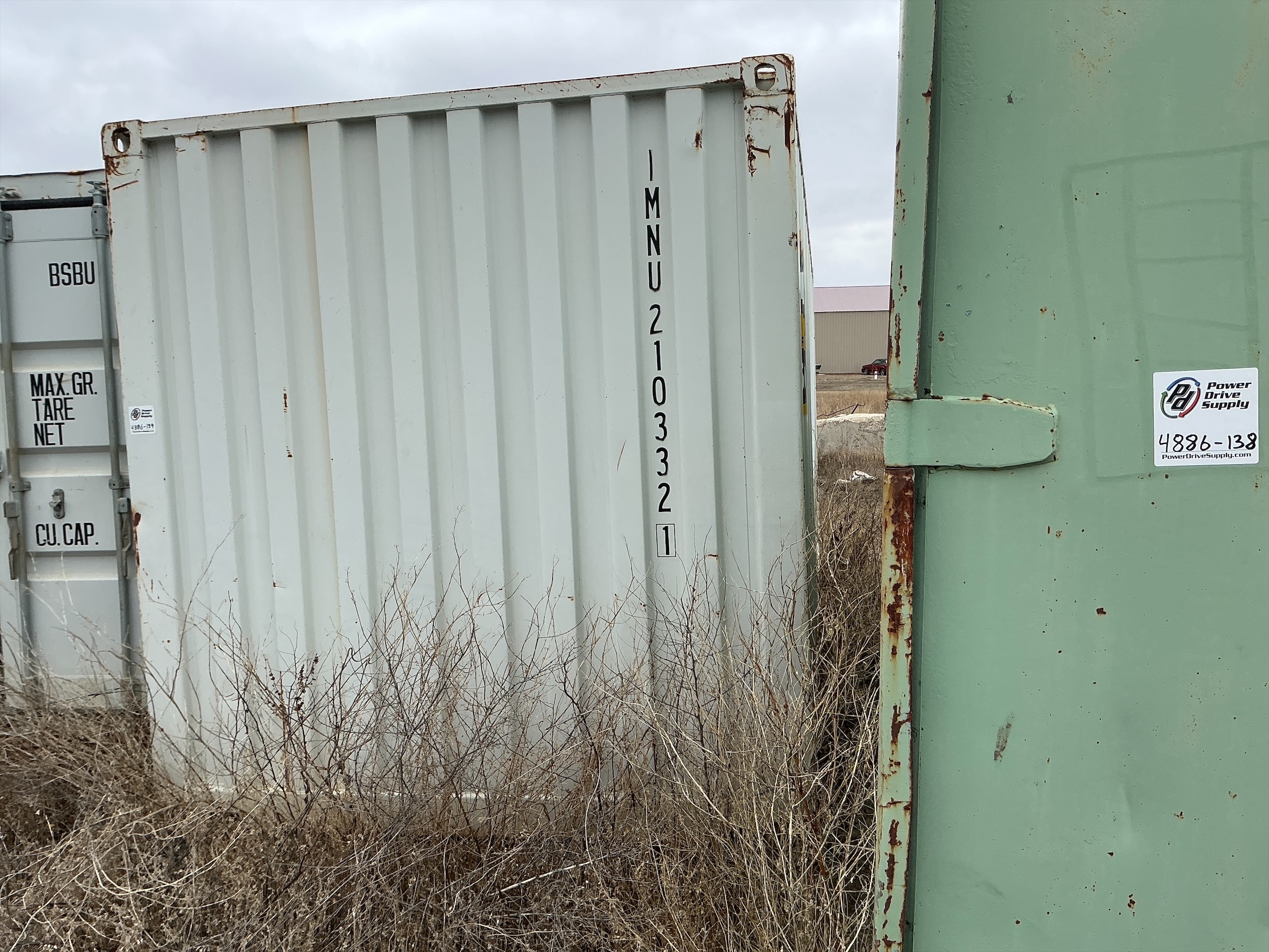 Used 2008 Welded Steel Connex Box w/Hoses