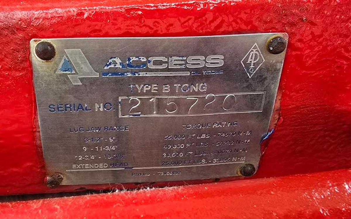 Used Manual Tongs Type B (4&1/4 - 6&3/4)