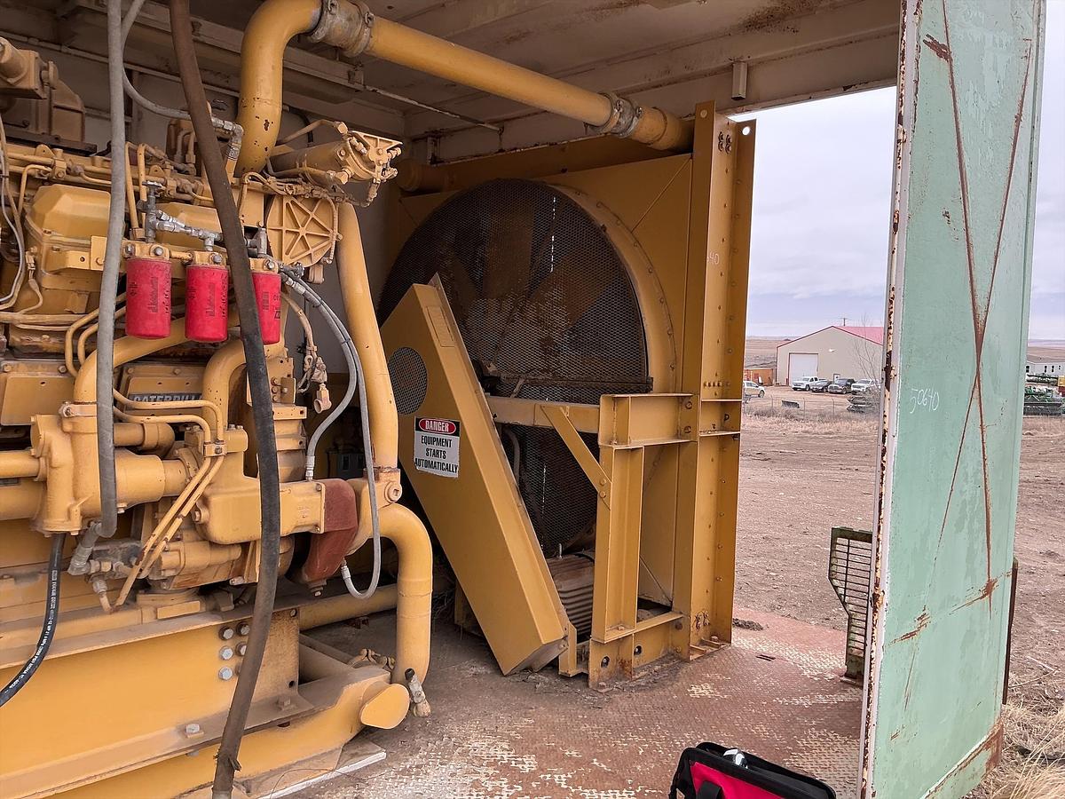 Used Cat 3508B Generator, SCR House, Remote Radiator 
