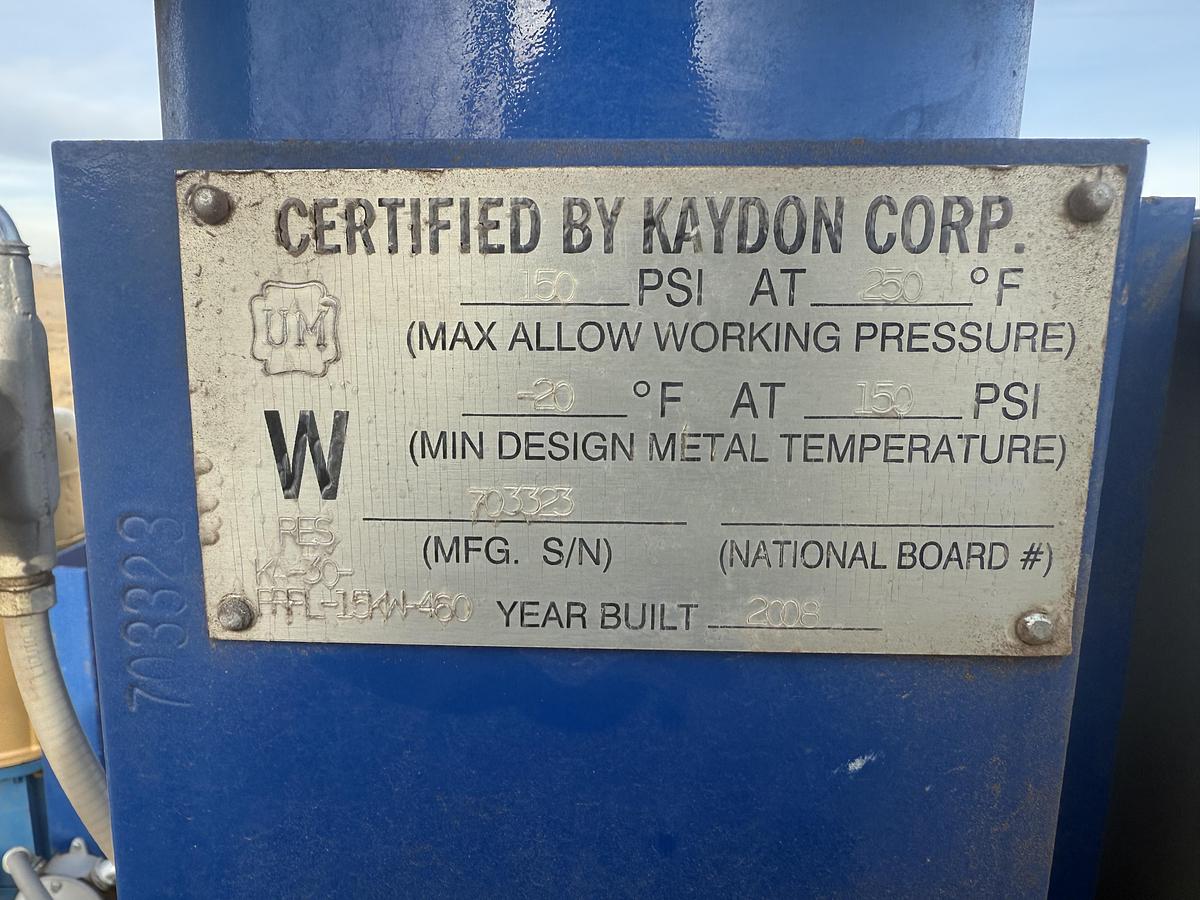 Used Kaydon Natural Gas Filter/Separator