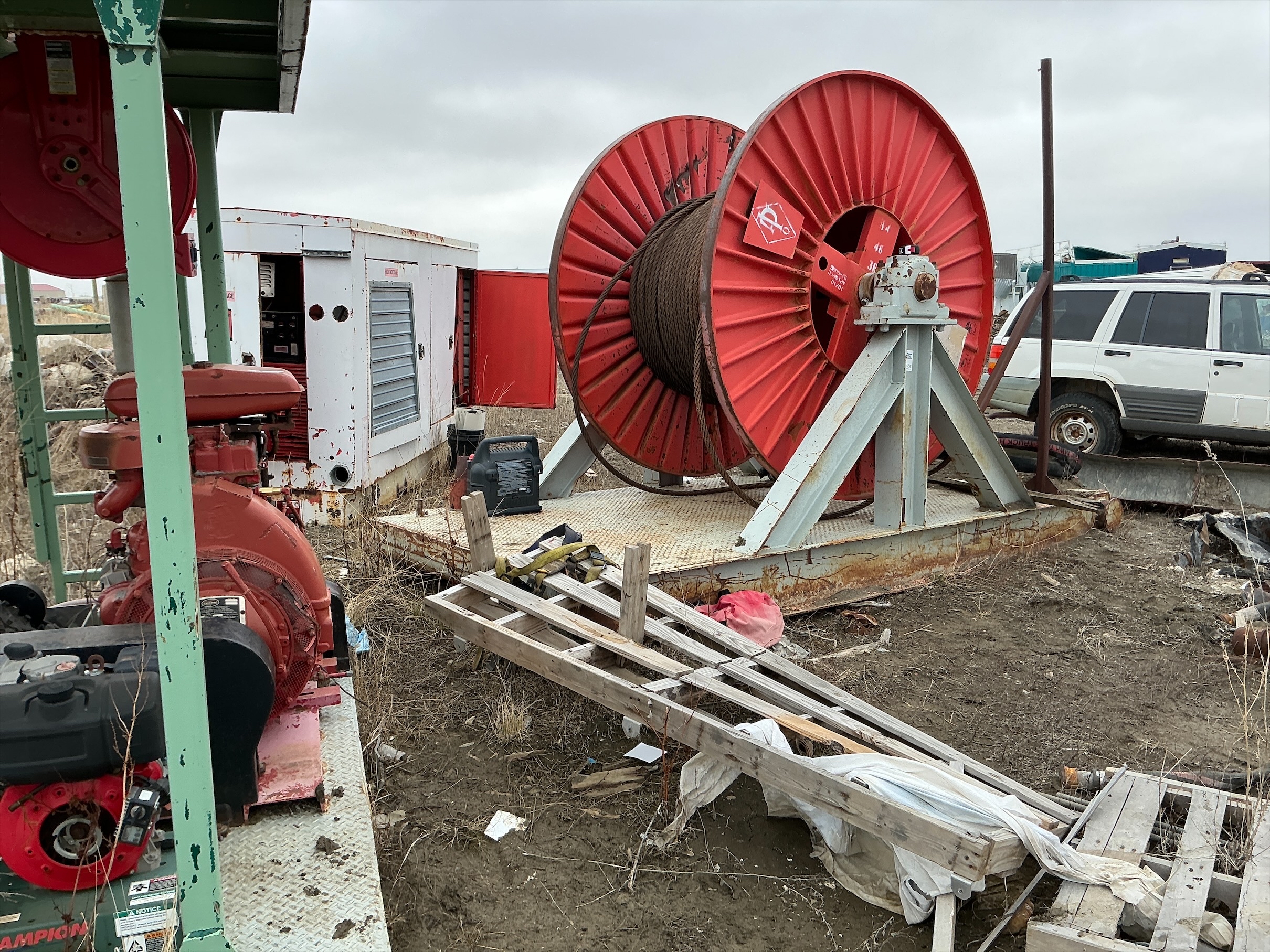 Used Wire Rope Drill Line Spool