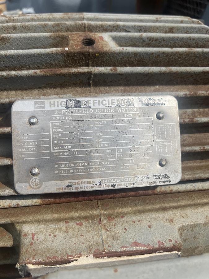 Used Corken Gas Compressor. Toshiba motor