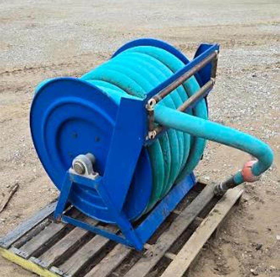 Used 2" Hydraulic Hose w/Valve on Cox Reel
