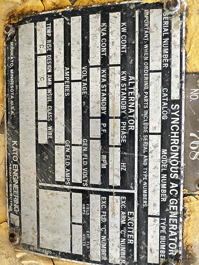 Used 2001 Cat 3508-B 800KW Generator