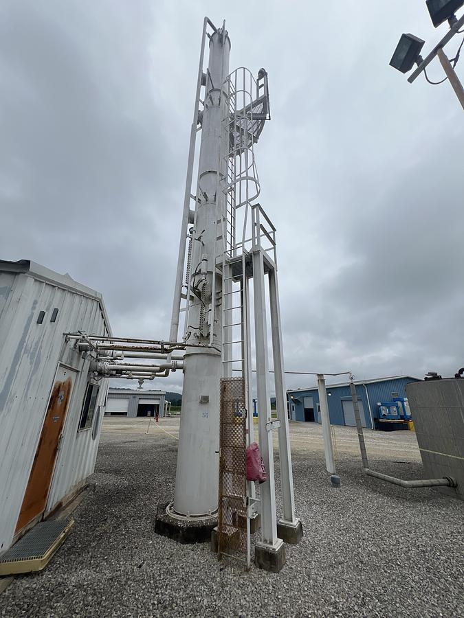 Used 1990 T. H Russell CO. Caustic Wash Tower