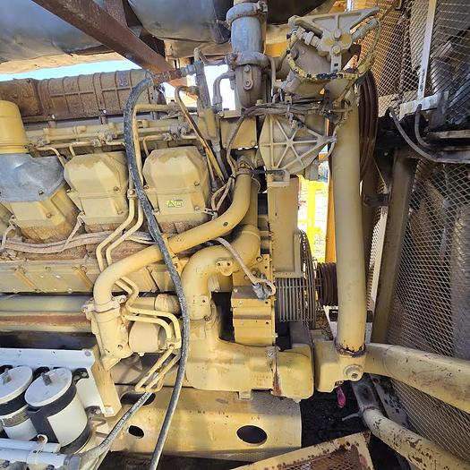 Used 2006 CAT 3512-B Diesel Engine with Kato 1204 kW Generator #2