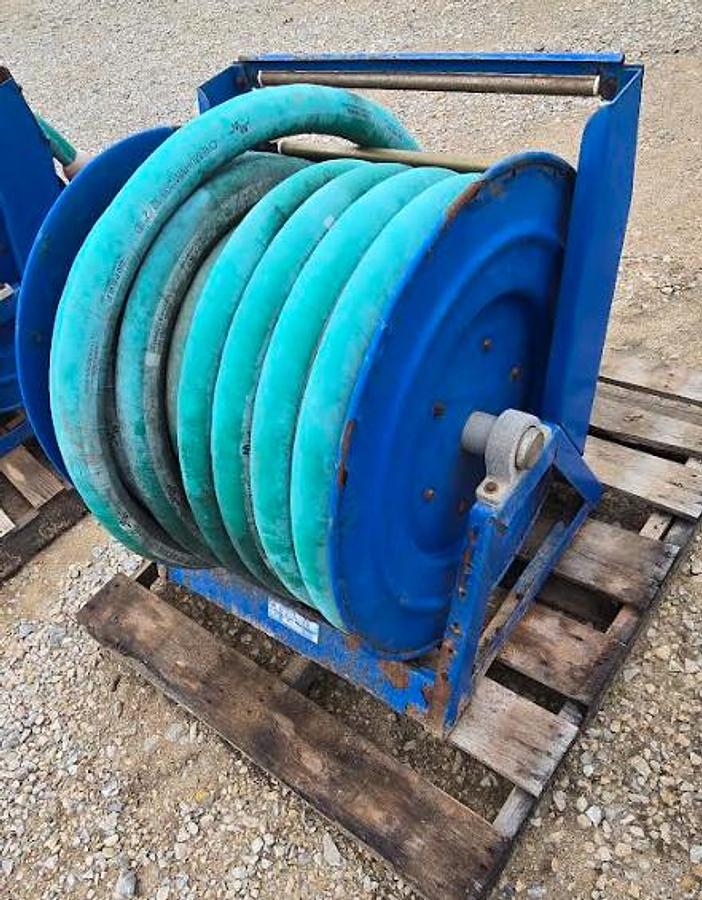 Used 2" Hydraulic Hose w/Valve on Cox Reel