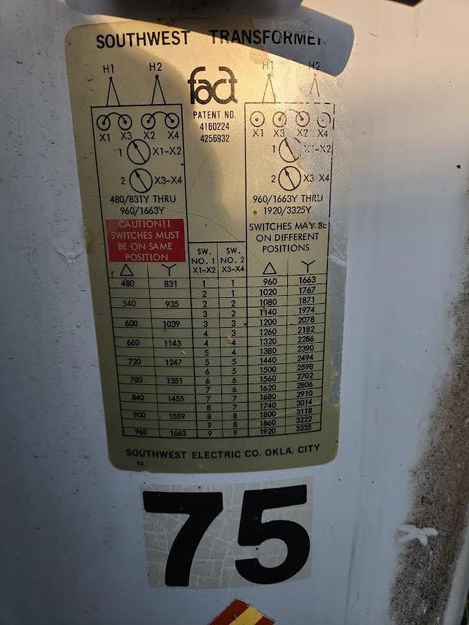 Used Southwest Transformer