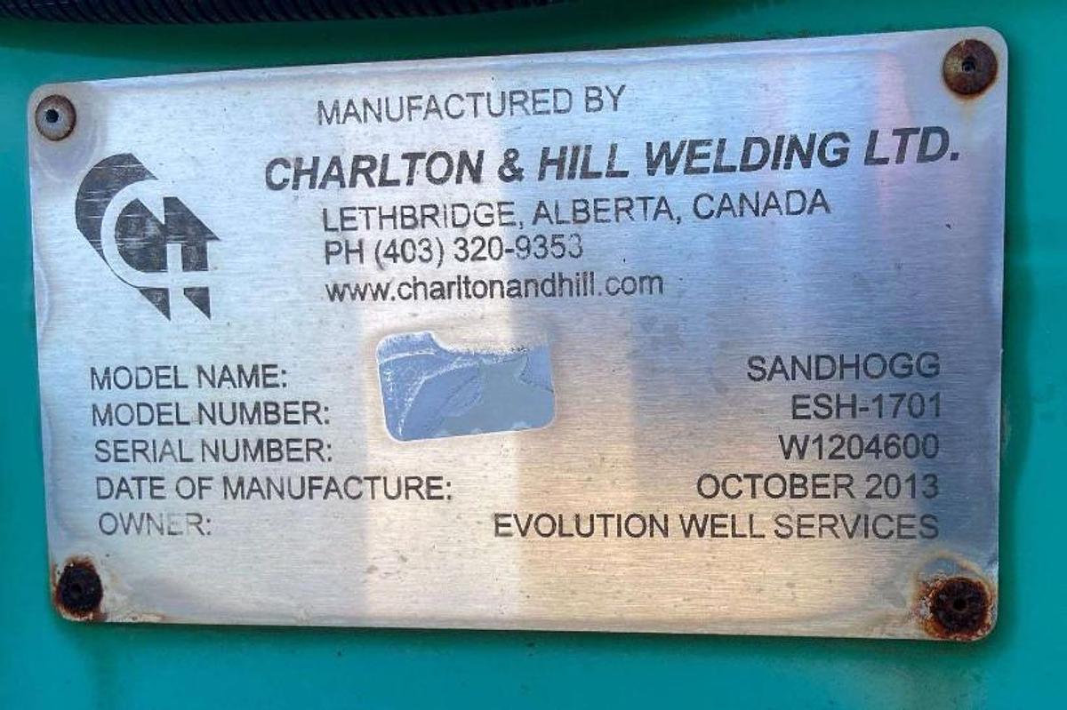 Used 2013 CHARLTON & HILL ESH-1701 T/A SAND HOGG TRAILER
