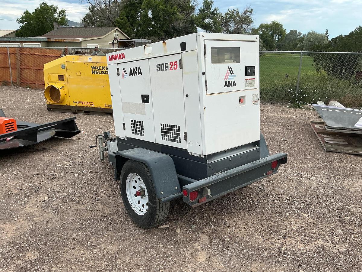 Used 2019 Airman 25 kVA Mobile Generator Set
