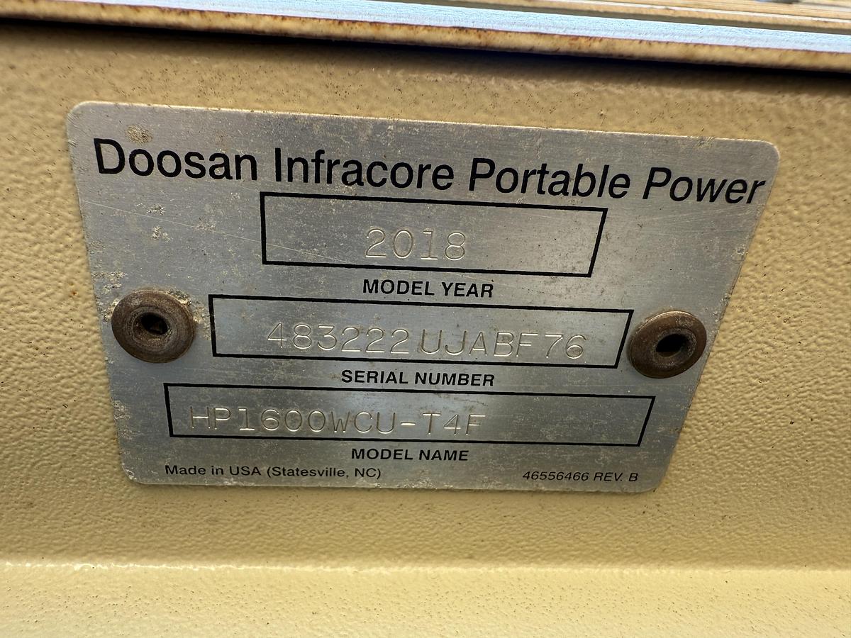 Used Doosan 1600 Air Compressor