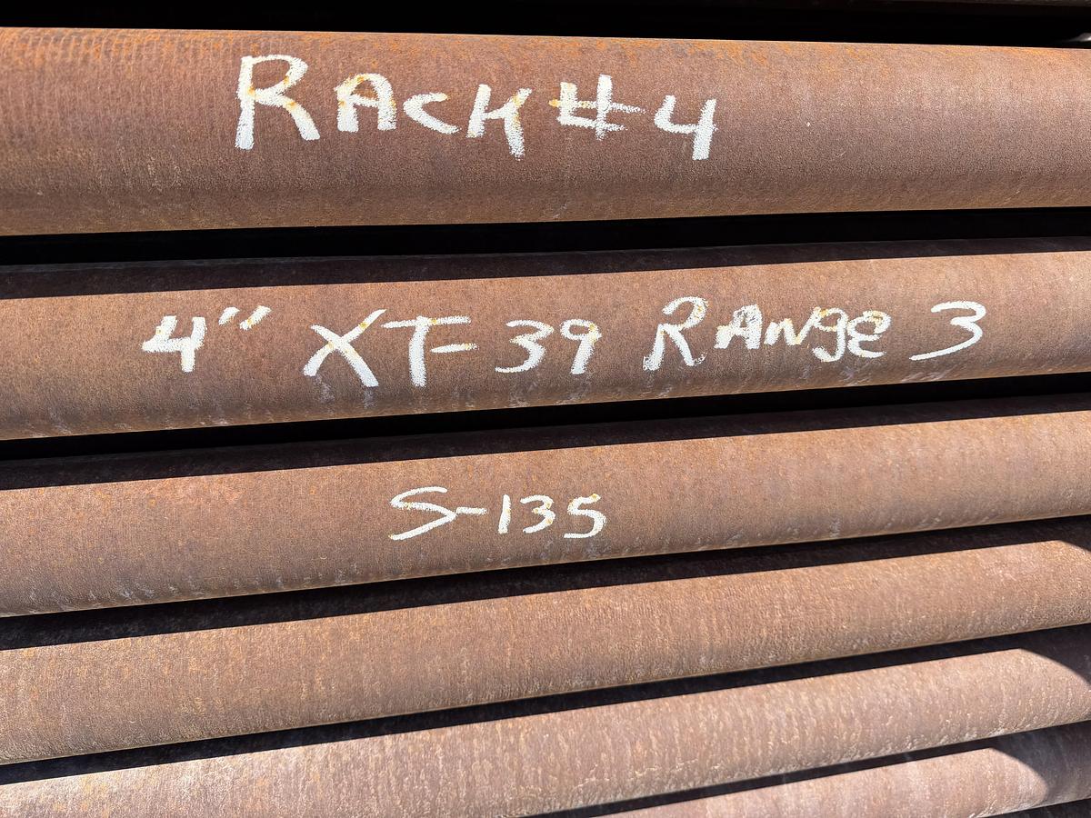 Used 4 inch S135 Range 3 Drill Pipe 14# BN XT39 Conn