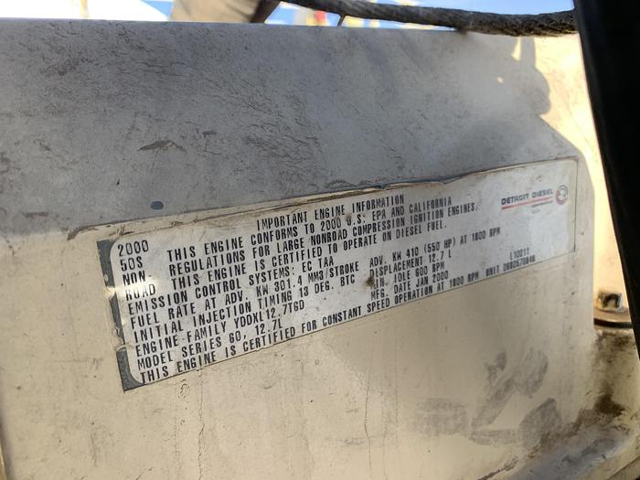 Used Kohler 350Kw Detroit S60 Generator