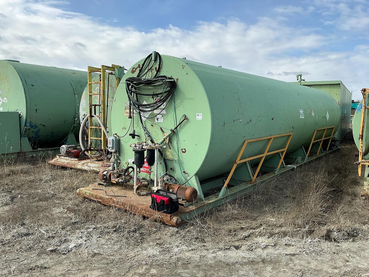 Used 12,000 Gallon Welded Steel Diesel Fuel Tank
