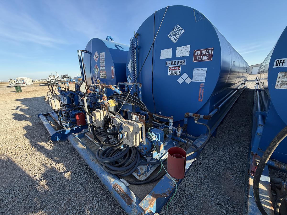 Used 15,000 Gallon Skidded Diesel Fuel Tank