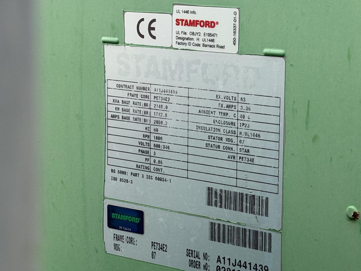 Used 2011 General Electric Jenbacher JGS 320 GS Natural Gas Generator 1712KW