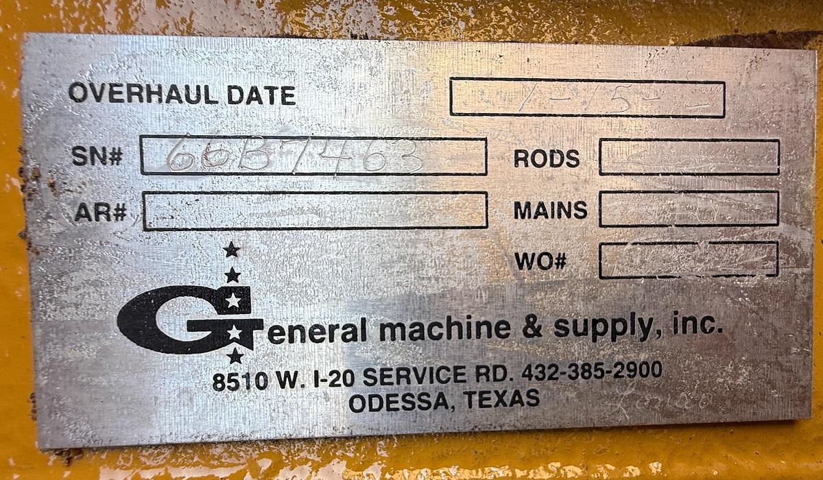 Used National Oilwell 9-P-100 Triplex Mud Pump