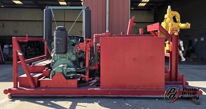 Used Hydraulic Power Swivel w/Detroit Engine Skidded