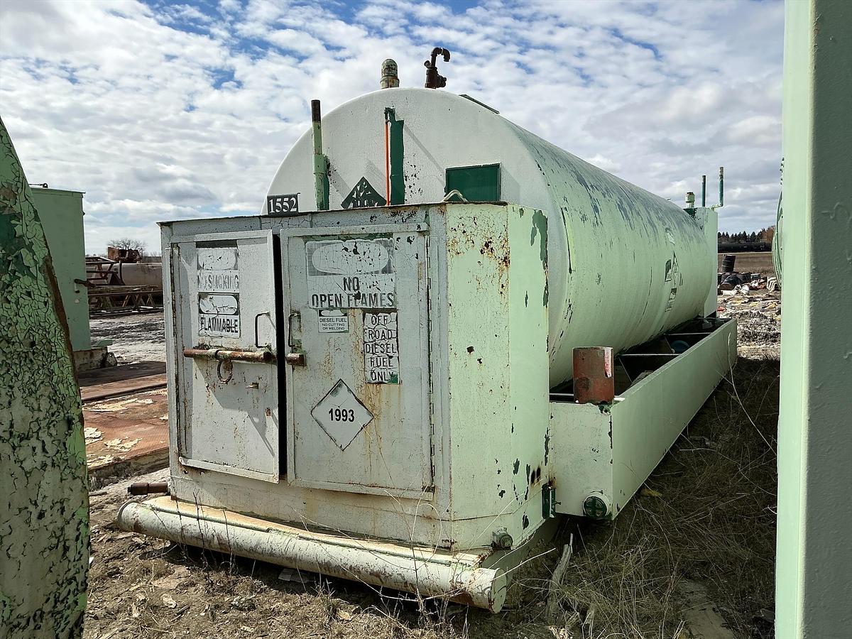 Used Welded Steel 15,000 Gallon Diesel Fuel Tank