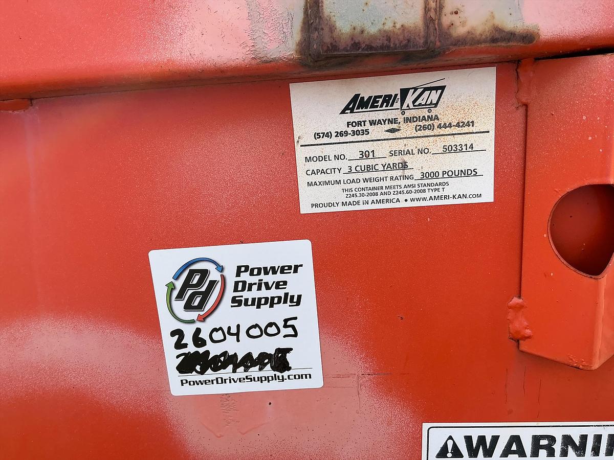 Used Ameri Kan Model 301 Dumpster
