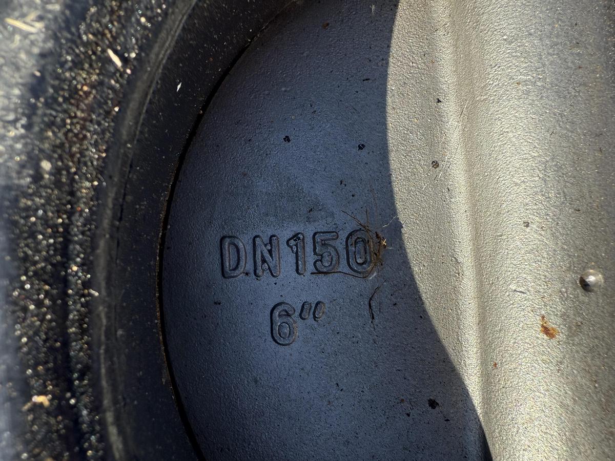 Used 6" BUTTERFLY VALVE WITH DUCTILE IRON WAFER DISC 