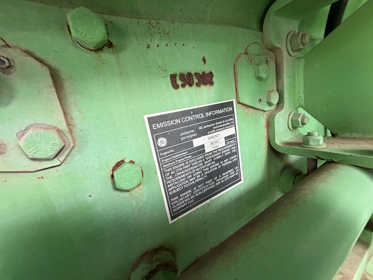 Used 2011 General Electric Jenbacher JGS 320 GS Natural Gas Generator 1712KW