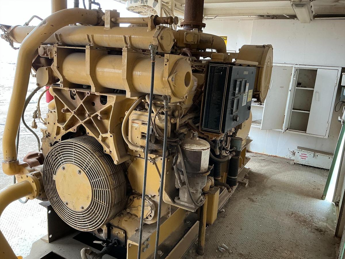 Used Cat 3508B Generator, SCR House, Remote Radiator 