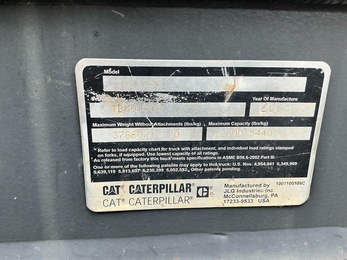Used Cat Telehandler TL1255 