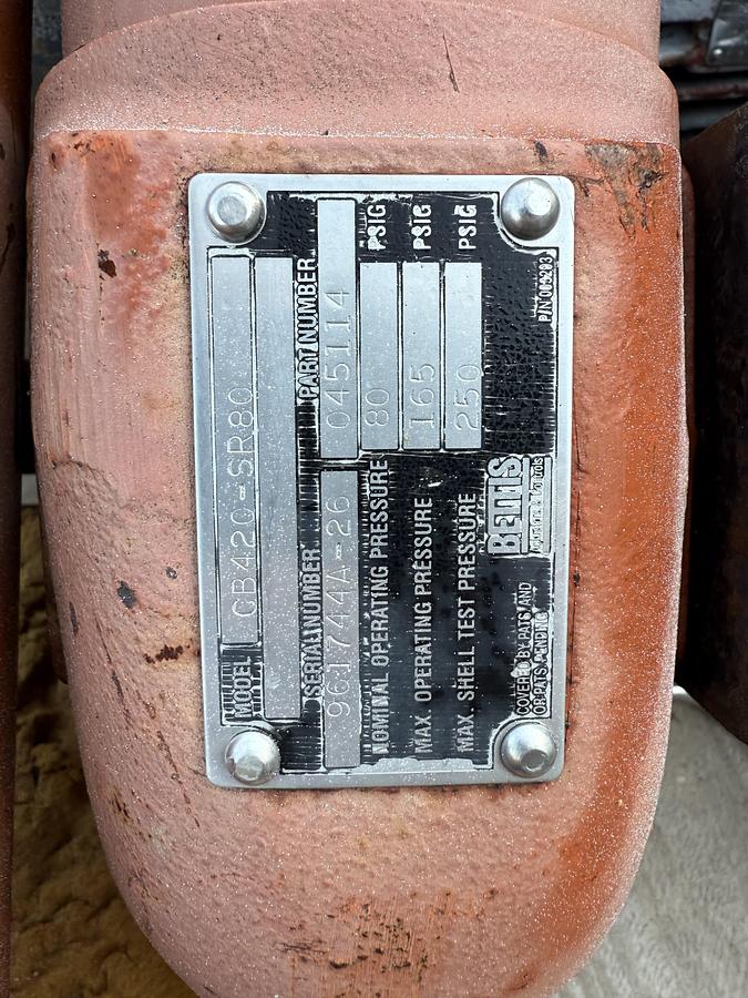 Used Pneumatic Actuator with 4" Valve