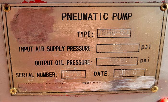 Used American Completion Tools Accumulator Skidded