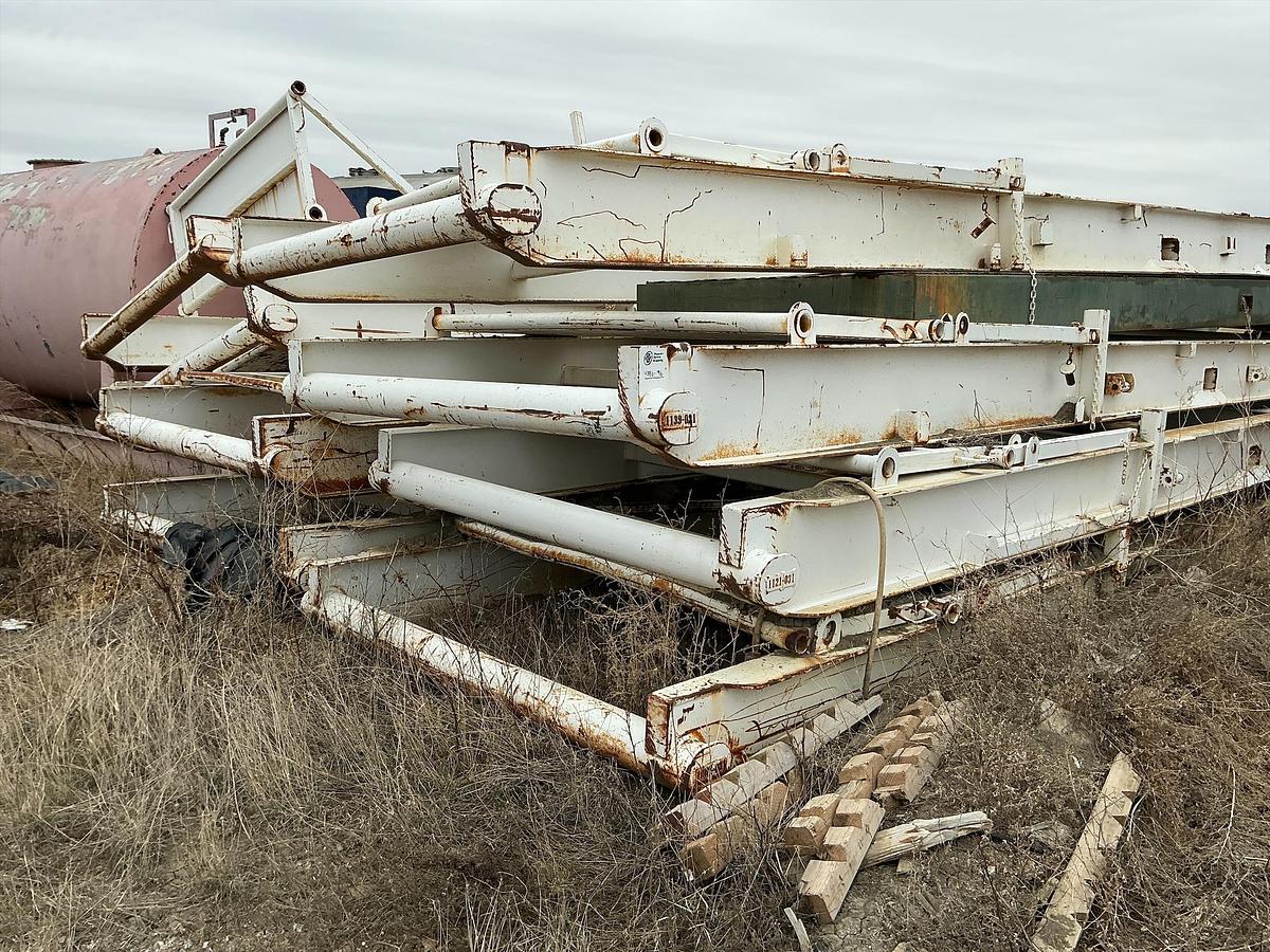 Used Welded Steel Pipe Tub, Skids 