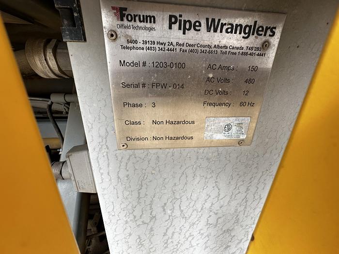 Used Forum Pipe Wrangler 3500 Hydraulic Cat Walk