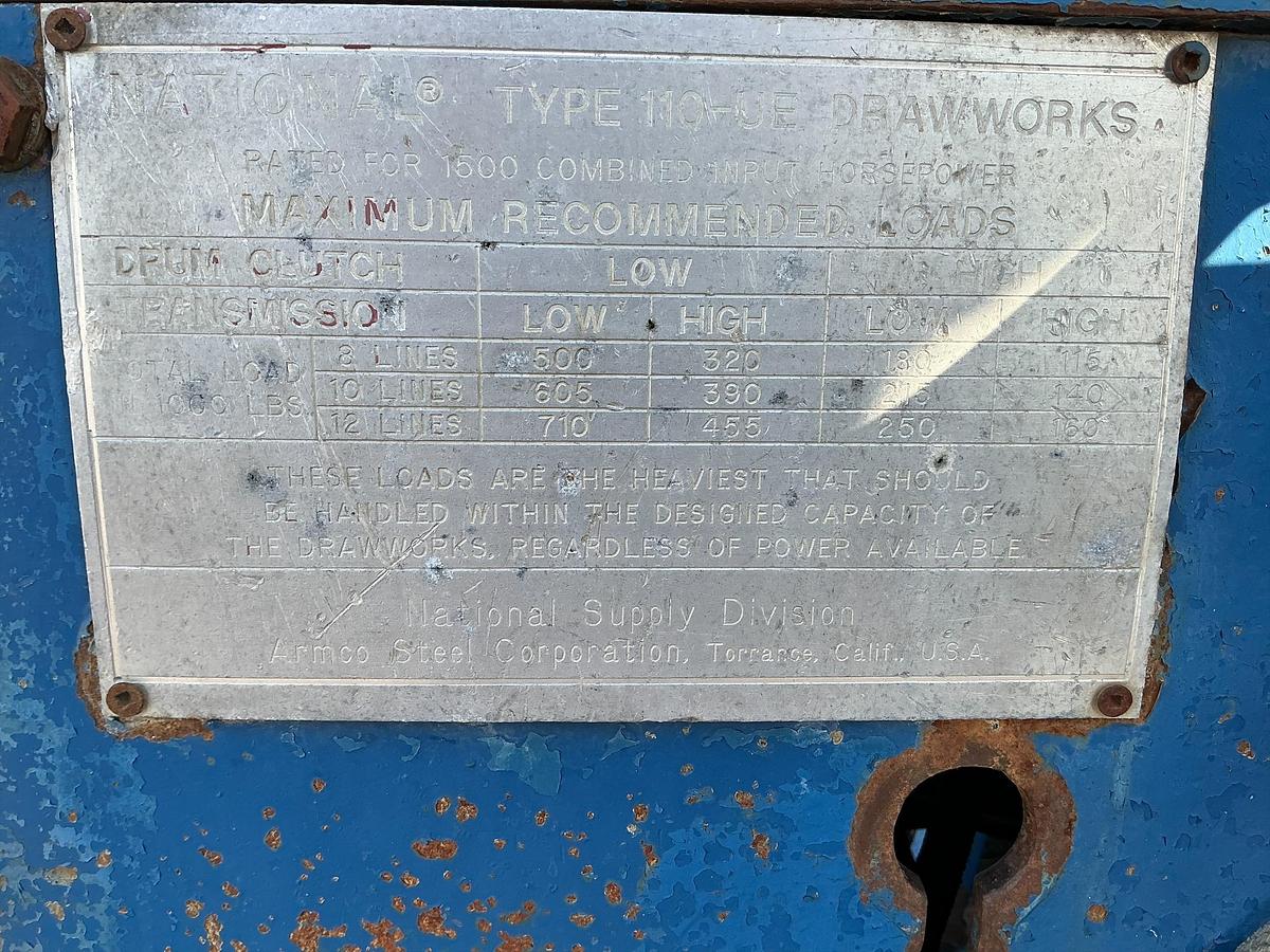 Used National 110-UE Drawworks