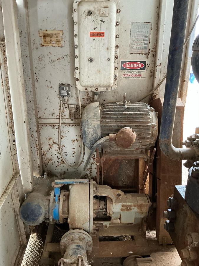 Used National Oilwell Mud Pump p/b Cat 3508 in Shed Stock #4886-49 .1.2.3
