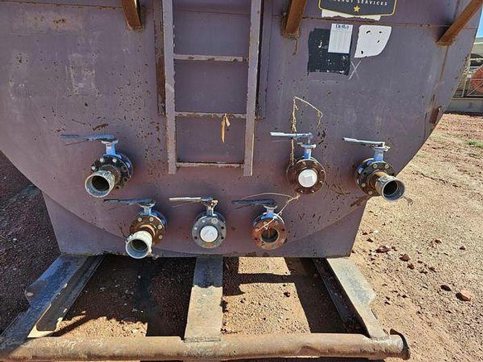Used Delta 550 BBL Round Skid Mounted Frac Tank