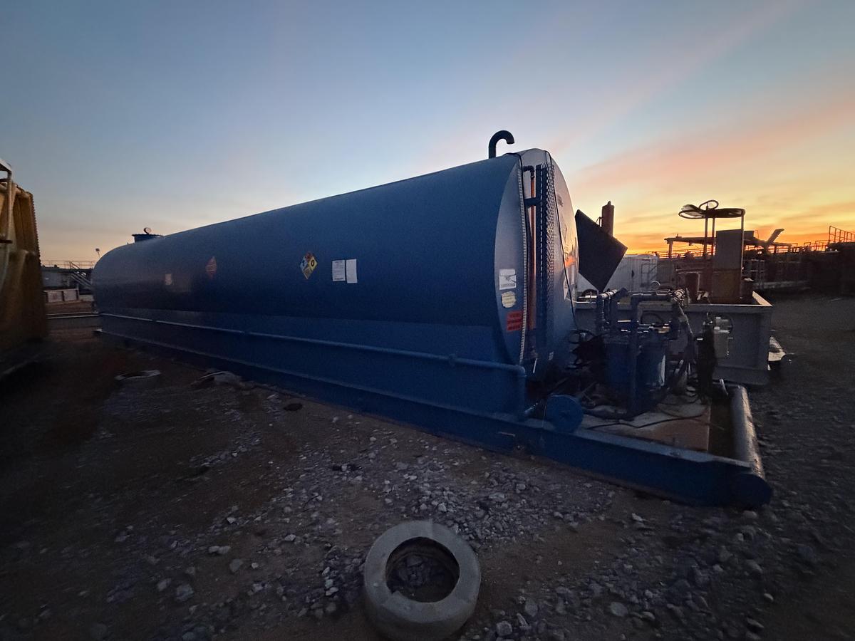 Used 15,000 Gallon Skidded Diesel Fuel Tank