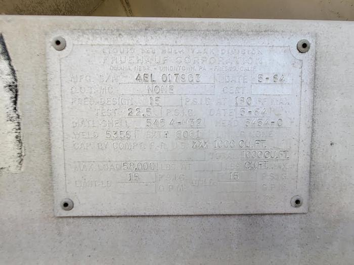 Used 1984 Fruehauf Corporation Cementer