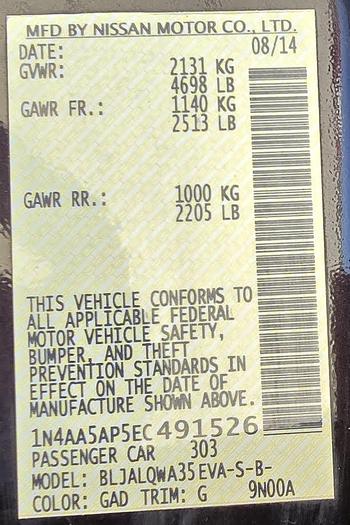 Used 2014 Nissan Maxima