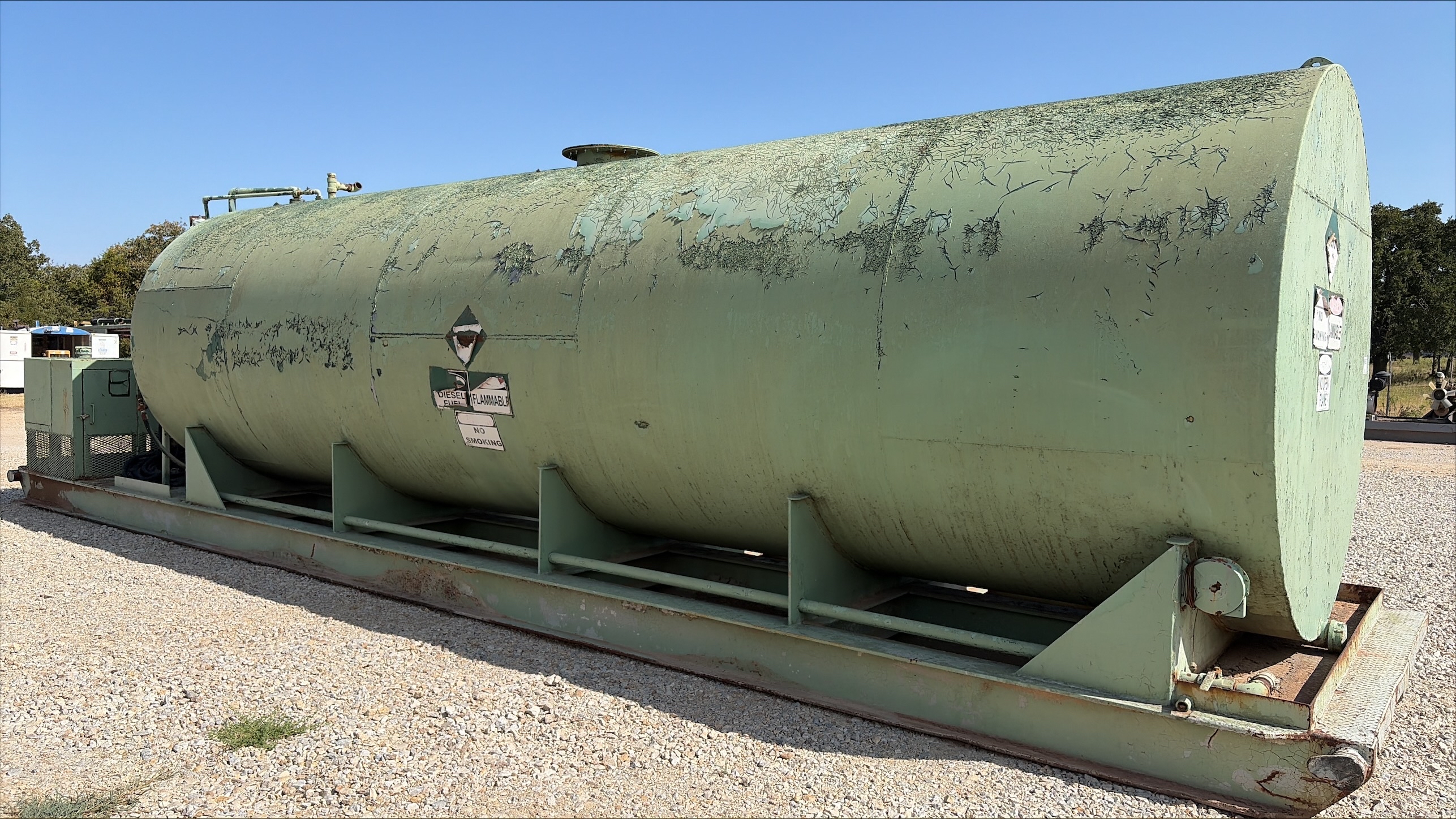Used Welded Steel 10,000 Gallon Diesel Fuel Tank