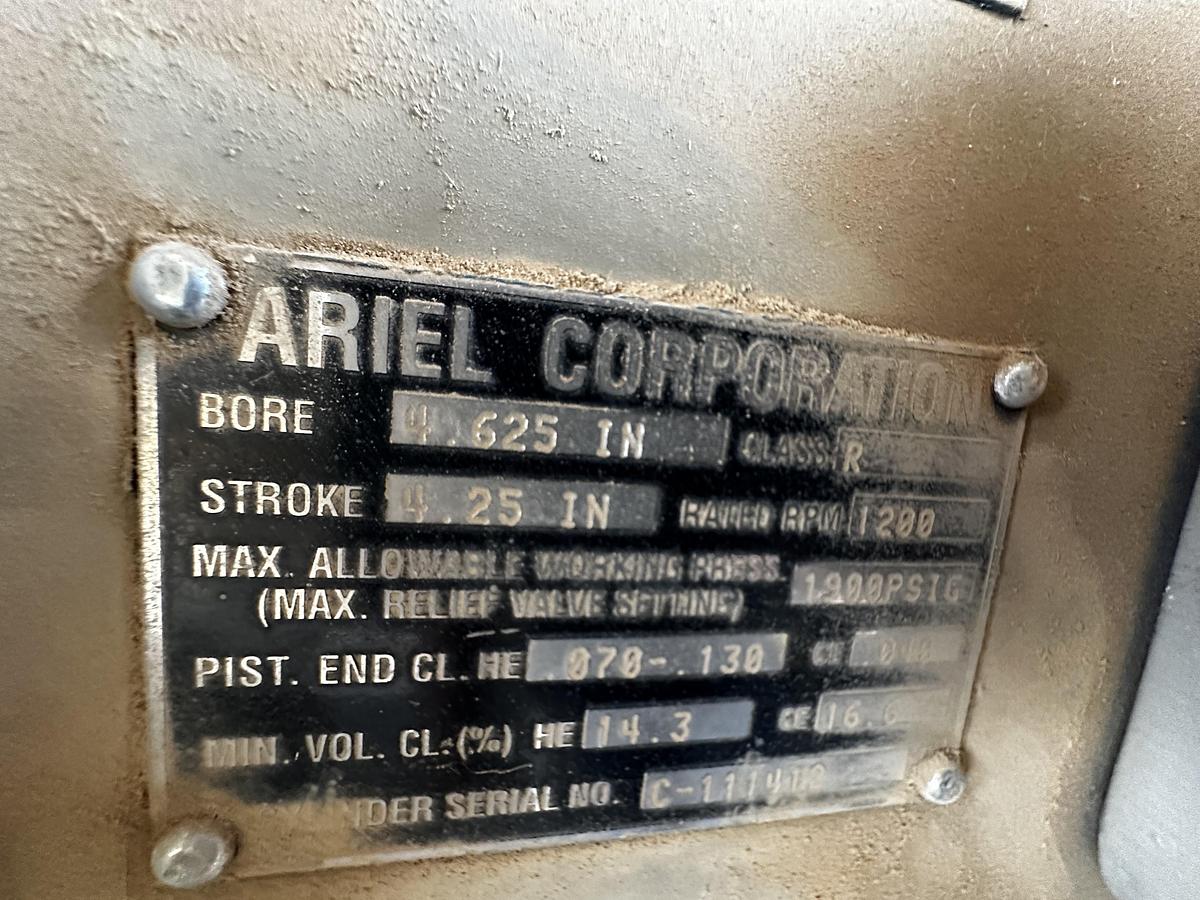 Used 2009 Ariel Corporation JGT/2 Two Stage Reciprocating Compressor