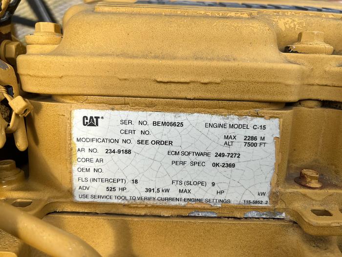Used Cat C-15 with Allison Transmission