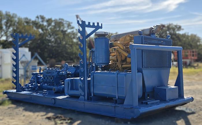 Used Pinion Triplex Pump Skidded