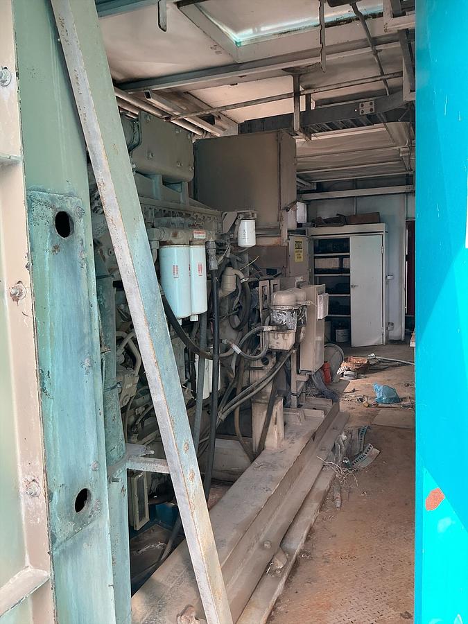 Used Welded Steel Generator Shed