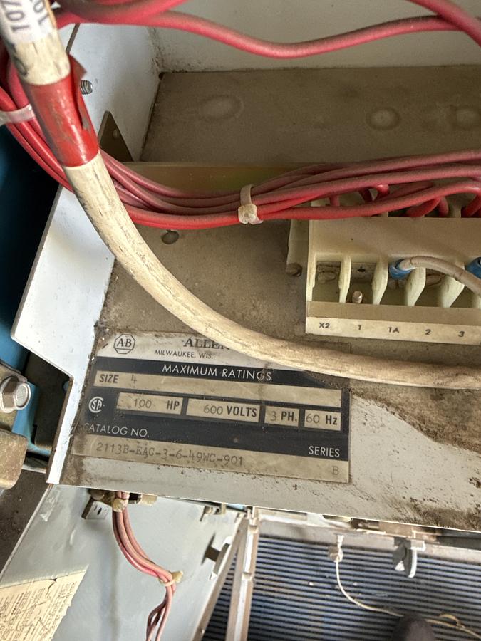 Used ALLEN BRADLEY 600 volts breaker 60 HZ 100hp